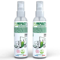 lot de 2 nettoyants ecran laptop tablette lunettes de vues bio 250ml certifié naturel par ecocert greenlife