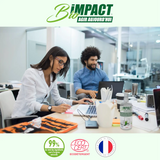 Nettoyer les écrans du bureau avec Bioimpact Green nettoyant écrans et lunettes certifié Ecocert greenlife