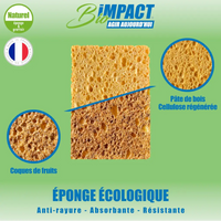 éponge naturelle vegetale vaisselle douche salle de bain ménage bioimpact