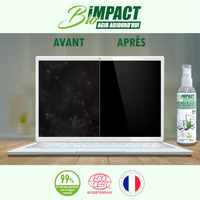 nettoyant ecran pour ordinateur portable certifié Ecocert naturel et fabriqué en France