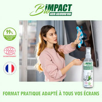 nettoyant ecran tv led certifié Ecocert naturel et fabriqué en France Bioimpact