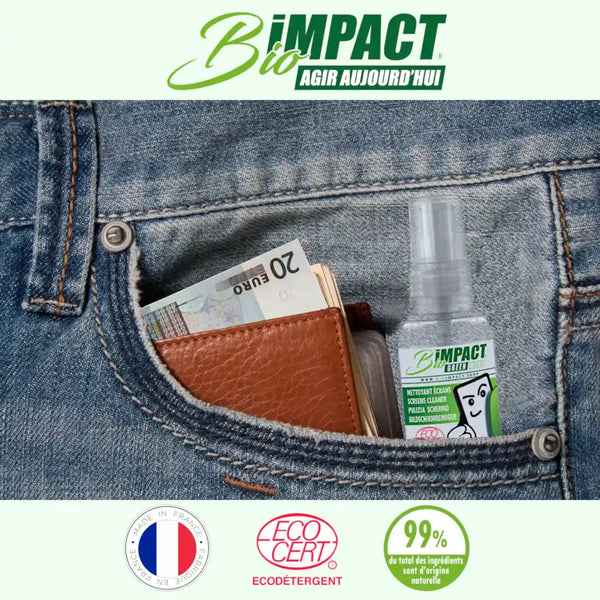 Nettoyant smartphone et lunettes de vues ecologique naturel bioimpact