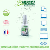 nettoyant tous écrans et lunettes de vues écologique et fabriqué en France